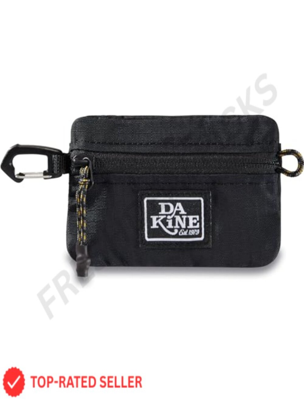 Men's Slim Recycled Nylon Zip Wallet with Key Clip & Velcro Pocket